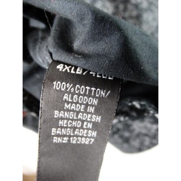 Tranquility & Mayhem Men's Shirt Size 4XLB Black Long Sleeve Button Down Top - Picture 9 of 11